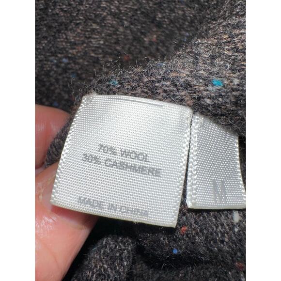 VINTAGE KOKUN CASHMERE WOOL TWEED SWINGY CARDIGAN SWEATER M - Picture 6 of 6